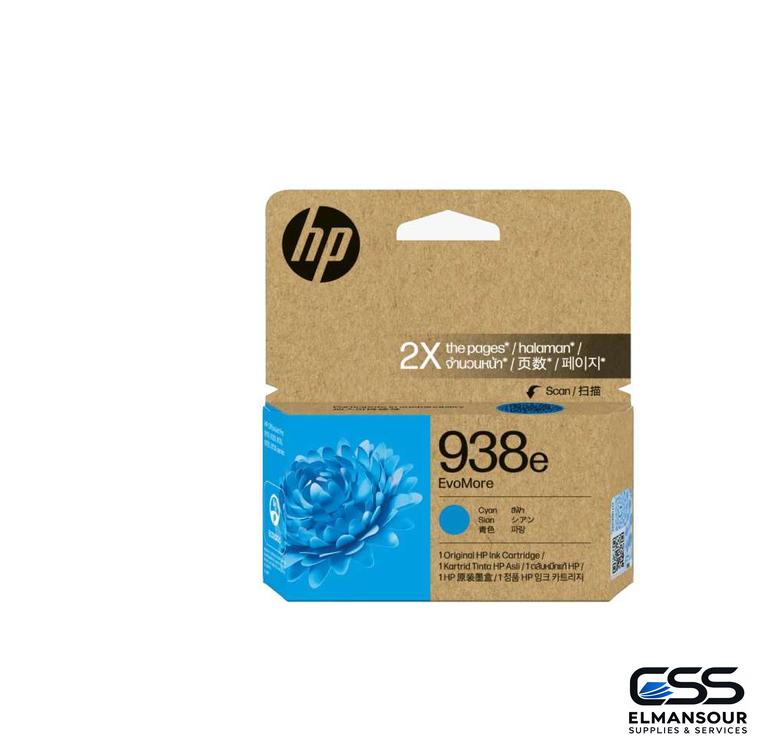 Cartouche d’encre HP 938e EvoMore cyan