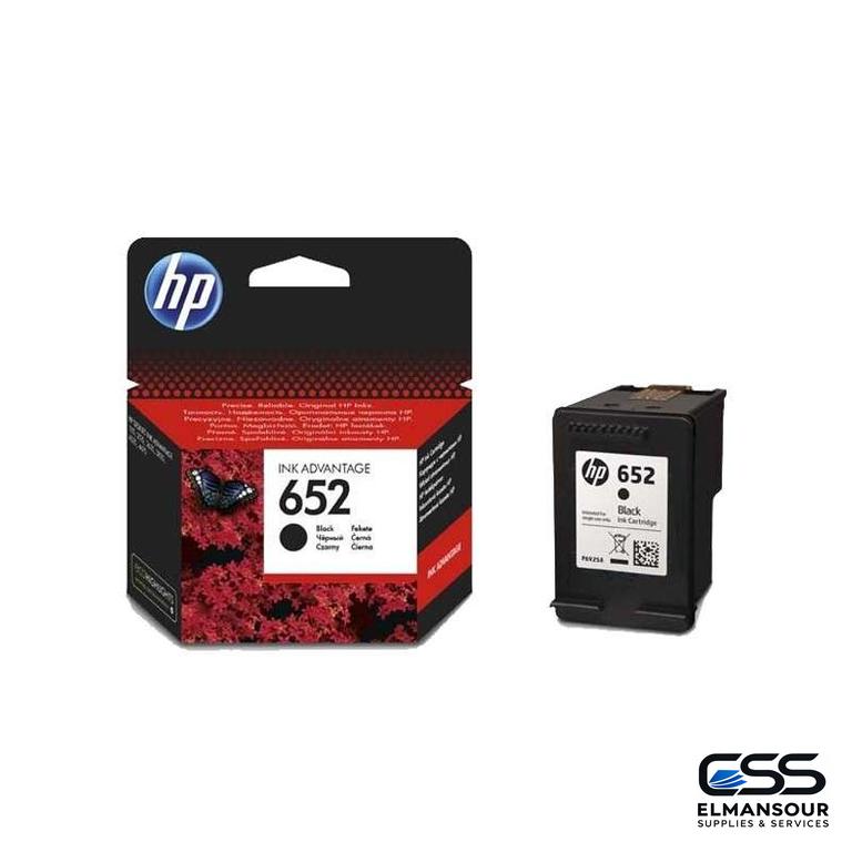 Cartouche jet d’encre original 652 – HP Noir
